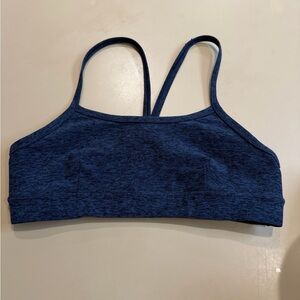 ALO Yoga Navy Blue Seamless Sports Bra
